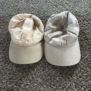 Beige and Tan Caps
